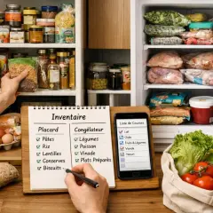 Gérer son inventaire et sa liste de courses sur smartphone aide à savoir comment faire des économies sur l'alimentation.