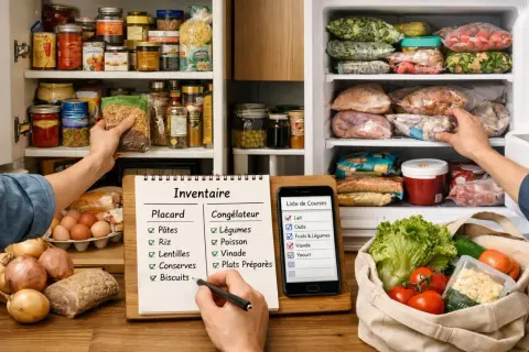 Gérer son inventaire et sa liste de courses sur smartphone aide à savoir comment faire des économies sur l'alimentation.