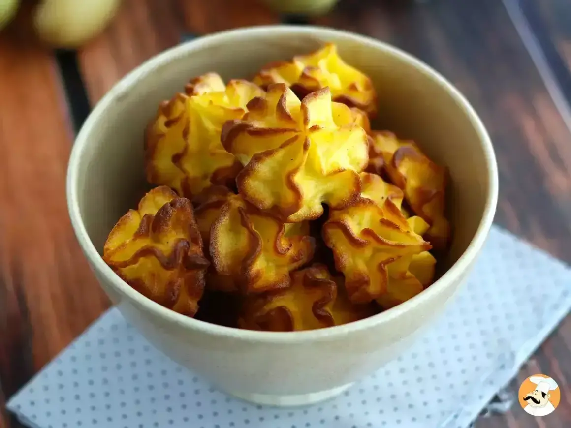 Pommes Dauphine dorées et croustillantes, parfait accompagnement repas noël.
